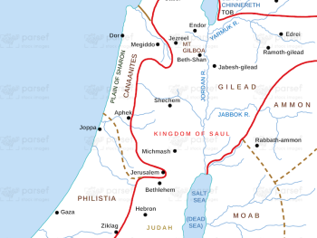 Kingdom of Saul Map image