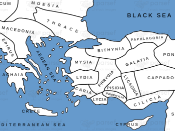 Asia in Roman Times Map image